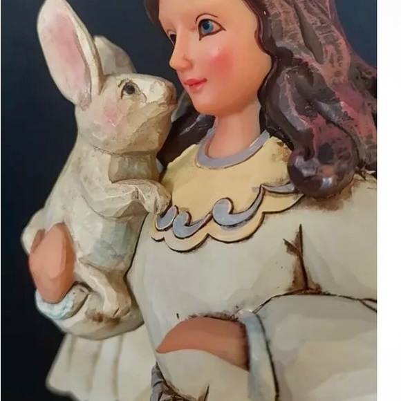 Jim Shore Christmas Angel Peace to All Woodland Animals Deer Fox Racoon Bunny - Picture 8 of 11